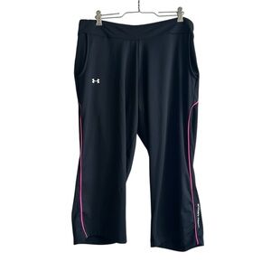 Under Armour Black Capris with Pink Highlights